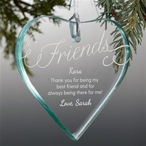Friends Forever Personalized Premium Heart Ornament - 37327-P
