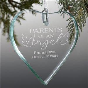 Parents of an Angel Personalized Memorial Premium Heart Ornament - 37335-P