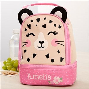 Leopard Embroidered Lunch Bag - 37371