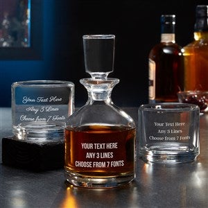 Write Your Own Personalized Duet 8.5 oz. Stacking Decanter Set - 37667
