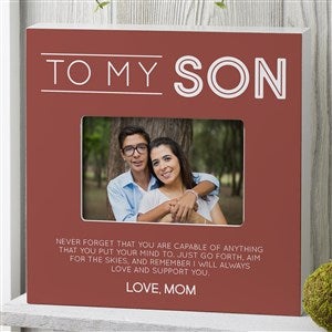 To My Son Personalized 4x6 Box Frame - Horizontal - 37686-BH