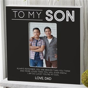 To My Son Personalized 4x6 Box Frame - Vertical - 37686-BV