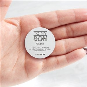 To My Son Personalized Pocket Token - 37695