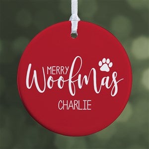 Merry Woofmas Personalized Ornament- 2.85