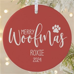 Merry Woofmas Personalized Ornament- 3.75