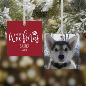 Merry Woofmas Personalized Ornament- 2.75