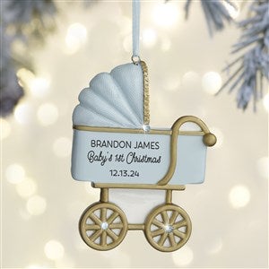 Baby Boy Carriage<sup>©</sup> Personalized Ornament - 37741