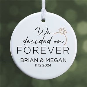 We're Engaged Personalized Ornament- 2.85