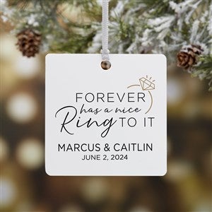 We're Engaged Personalized Ornament- 2.75
