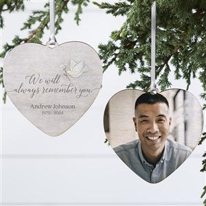 We Will Always Remember You Personalized Heart Ornament- 4