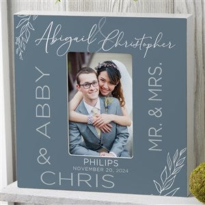 Elegant Couple Personalized Wedding 4x6 Box Frame- Vertical - 37822-BV