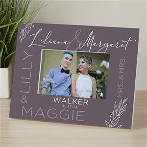 Elegant Couple Personalized Wedding 4x6 Tabletop Frame- Horizontal - 37822-H
