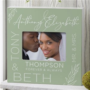 Elegant Couple Personalized Wedding 4x6 Box Frame- Horizontal - 37822-BH