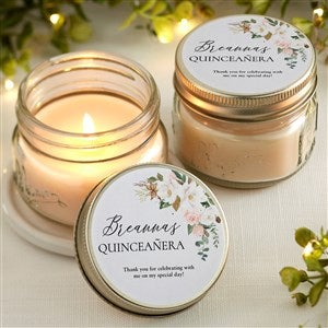 Quinceañera Personalized Favor Candles - 37875