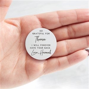 Grateful For You Personalized Pocket Token - 37927