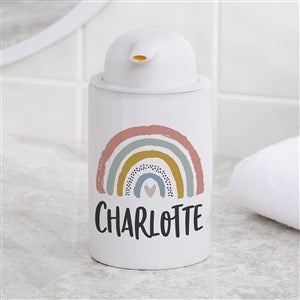 Boho Rainbow Personalized Ceramic Soap Dispenser - 38128