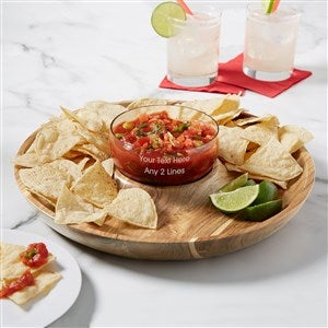 Write Your Own Personalized Chip and Dip Serving Dish - 38206