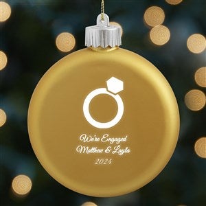 Choose Your Icon Personalized LED Gold Glass Ornament - 38229-GD