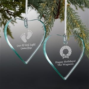 Choose Your Icon Personalized Premium Glass Heart Ornament - 38232-P