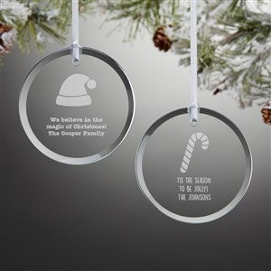 Choose Your Icon Personalized Glass Ornament - 38233-S
