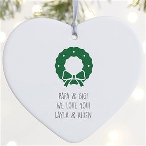 Choose Your Icon Personalized Heart Ornament- 4