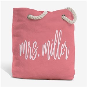 Mr. & Mrs. Personalized Terry Cloth Beach Bag- Large - 38241-L