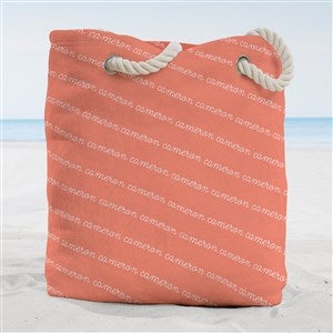 Playful Name Personalized Terry Cloth Beach Bag- Large - 38242-L