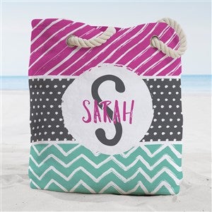 Yours Truly Personalized Terry Cloth Beach Bag- Large - 38244-L