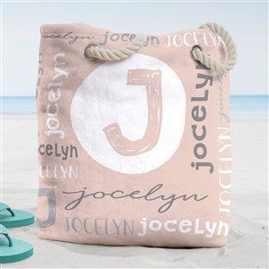 Youthful Name Personalized Terry Cloth Beach Bag- Large - 38276-L