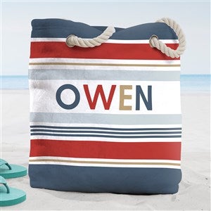 Mix & Match Personalized Terry Cloth Beach Bag- Large - 38289-L