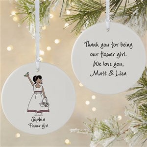 Flower Girl philoSophie's® Personalized Ornament- 3.75