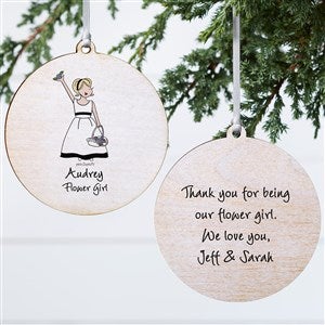 Flower Girl  philoSophie's®  Personalized Ornament- 3.75
