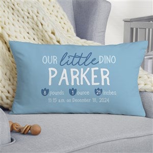 Baby Dino Personalized Lumbar Throw Pillow - 38690-LB