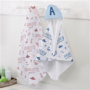 Baby Dino Personalized Baby Hooded Towel - 38694