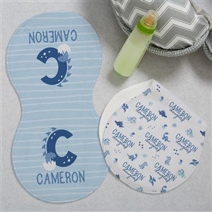 Baby Dino Personalized Baby Burp Cloths - Set of 2 - 38701