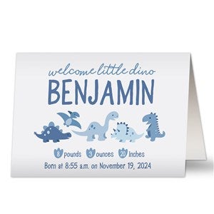 Baby Dino Personalized Greeting Card - 38714