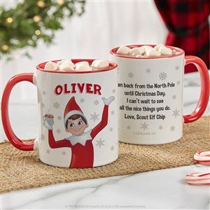 The Elf on the Shelf® Personalized Christmas Mug 11 oz.- Red - 38720-R