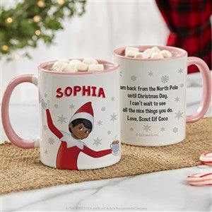 The Elf on the Shelf® Personalized Christmas Mug 11 oz.- Pink - 38720-P