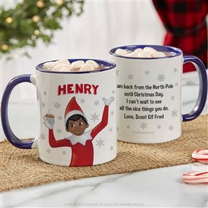 The Elf on the Shelf® Personalized Christmas Mug 11 oz.- Blue - 38720-BL