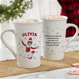 The Elf on the Shelf® Personalized Christmas Latte Mug 16 oz.- White - 38720-U