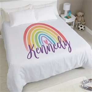 Watercolor Brights Personalized Duvet Cover - King 104x88 - 38734D-K