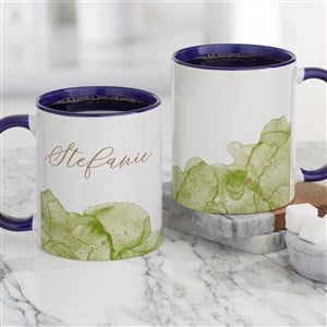 Birthstone Color Personalized Coffee Mug 11 oz.- Blue - 38849-BL