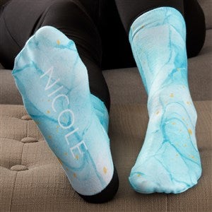 Birthstone Color Personalized Adult Socks - 38859