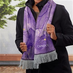 Birthstone Color Personalized Women's Sherpa Scarf - 38870-S