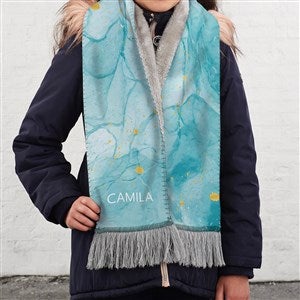 Birthstone Color Personalized Kid's Sherpa Scarf - 38871-S