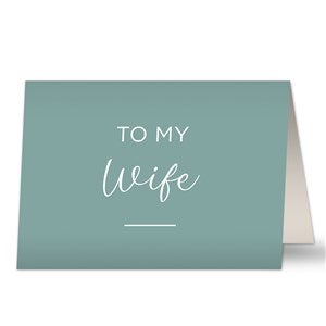 To My Wife Personalized Greeting Card - 38902