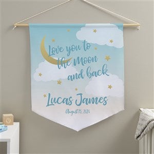 Beyond the Moon Personalized Pennant - 18x21 - 38968D