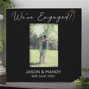 We're Engaged Personalized Frame- 4x6 Vertical Box - 39230-BV