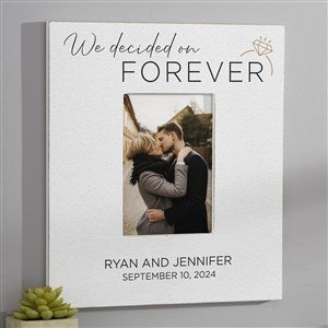 We're Engaged Personalized Frame- 5x7 Vertical Wall - 39230-WV