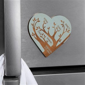 Family Tree Personalized Wood Magnet- Blue Stain - 39253-B
